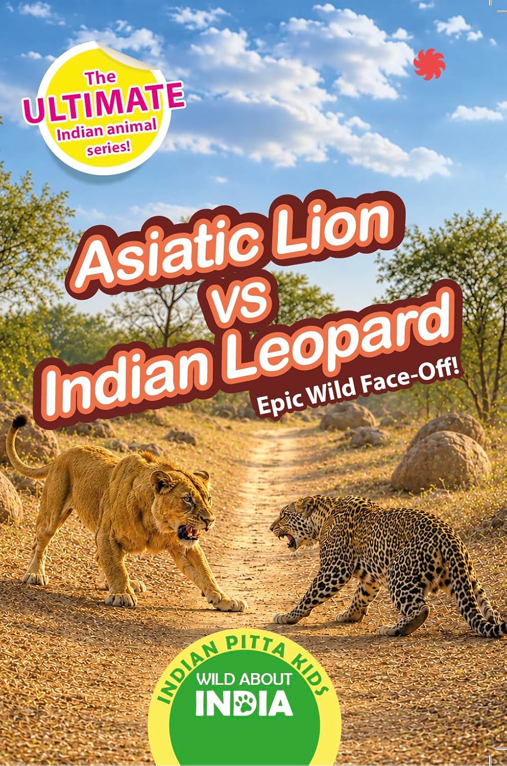 Wild About India: Asiatic Lion vs Indian Leopard: Epic Wild Face-Off!