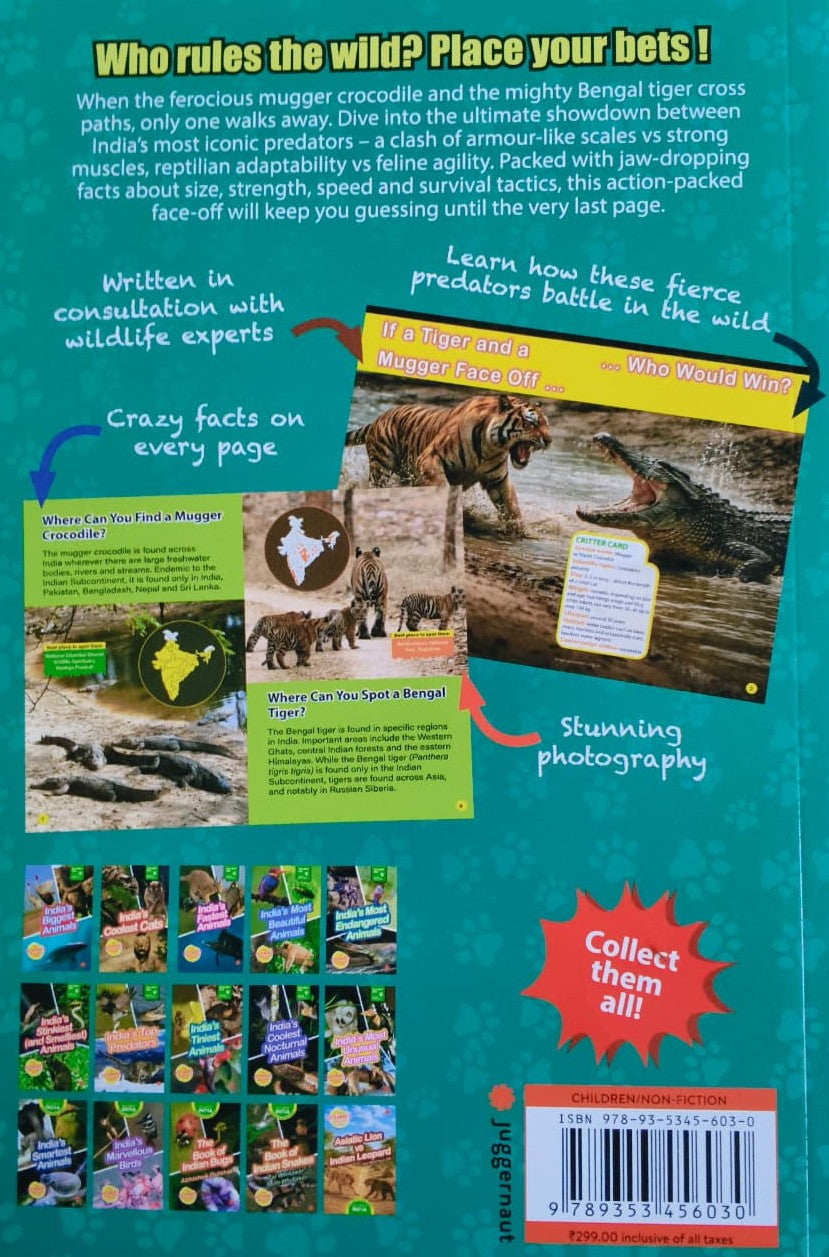 Wild About India: Bengal Tiger vs Mugger Crocodile: Epic Wild Face-Off!