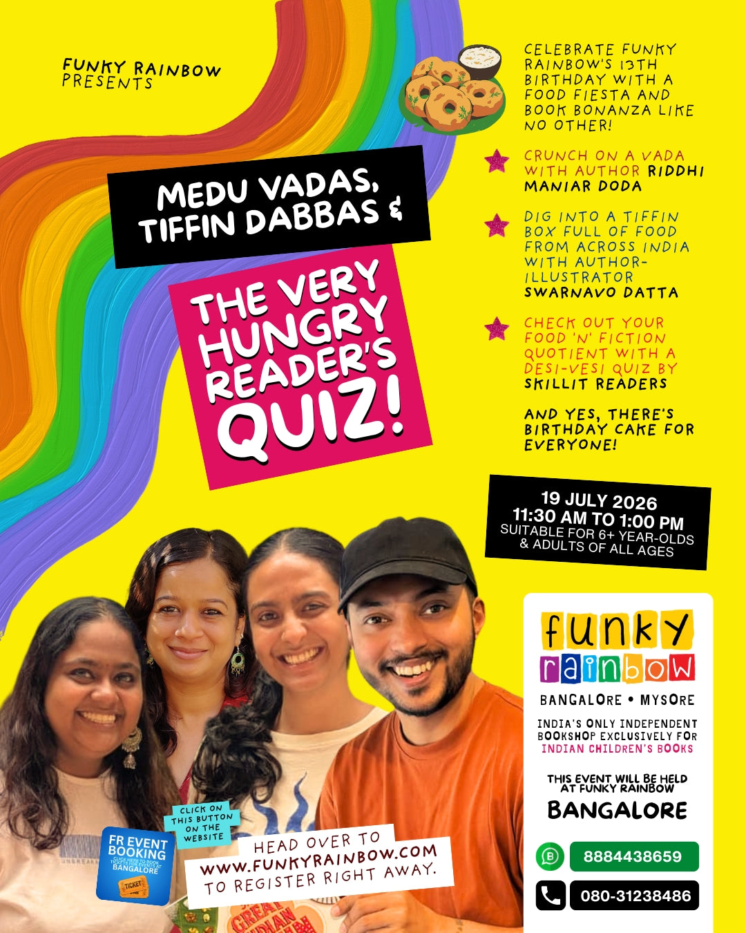 MEDU VADAS, TIFFIN DABBAS & THE VERY HUNGRY READER'S QUIZ!